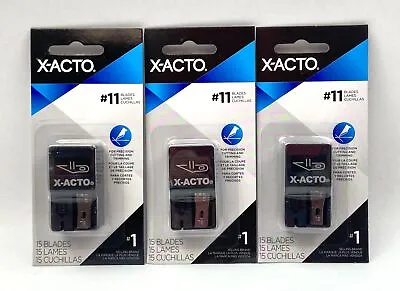 $16.56 • Buy X-Acto X411 Silver Knife Blades 15-Pack Set Of 3