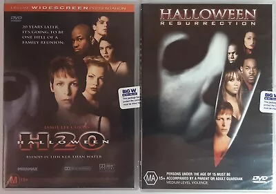 Halloween Resurrection H2O Halloween DVD : NEW In Plastic.  Reg 4.  Free Postage • $25