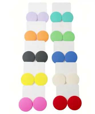 £4.99 • Buy New High Fashion Acrylic Round 60s Style Colourful Stud Many Colours Earrings Uk