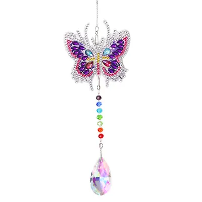 $12.20 • Buy Crystal Diamond Angel Tears Catching Light Hanging Wind Chimes Decor (A)