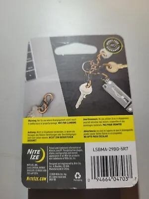 L2 Nite Ize S-Biner Microlock Aluminum Carabiner Pack Of 5 Locking Key Ring • $14.99