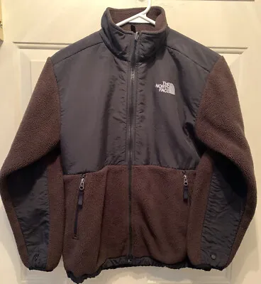 THE NORTH FACE. Boys Polartec Denali Jacket Front Zipper Brown. Size (L) 14-16 • $19.99