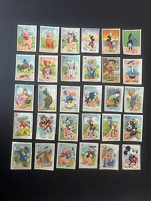 MICKEY MOUSE WALT DISNEY COMPLETE SET ( 30 CARDS ) ULTRA RARE 1930´s • $499.95