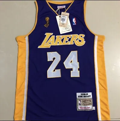 Los Angeles Lakers Kobe Bryant Purple NBA Finals Basketball Vintage #24 Jersey • $43.67