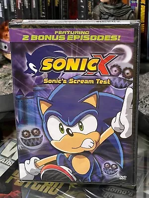 Sonic X - Vol. 5: Sonic's Scream Test (DVD) 2 Bonus Episodes! FUNImation! NEW! • $11.98