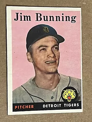1958 Topps #115 Jim Bunning Detroit Tigers Pitcher NM-M Or Better • $0.99