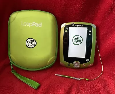 LEAPFROG LEAP PAD 2 Explorer GREEN With Hard Carry Case - WORKING • £15