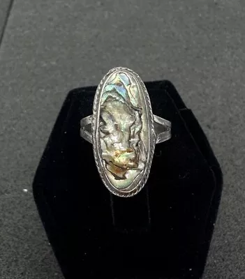 Sterling Silver Ring Size 5 Vintage Abalone  • $35
