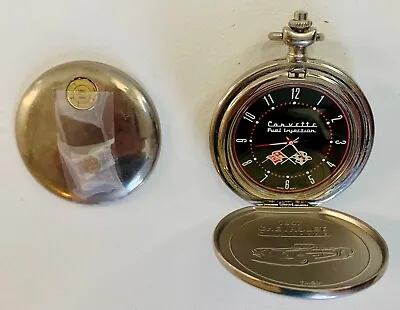 Collectible Franklin Mint Pocket Watch '57 Fuel Injected Corvette - Gd Condition • $47