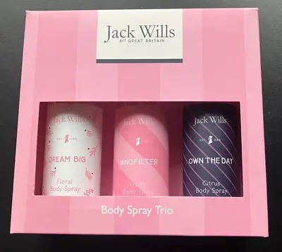 Jack Wills Body Spray Trio Gift Set  120ml Each Brand New • £14.99