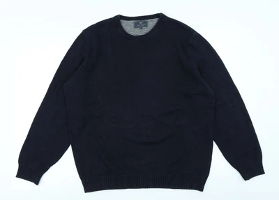 £7 • Buy Atlantic Bay Mens Blue Crew Neck  Cotton Pullover Jumper Size L    