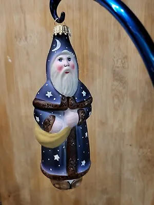 Blue Father Christmas With Stars 1997 Vaillancourt Ornament #OR9633 - NIB • $25.99