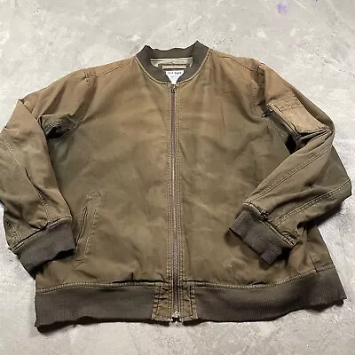 Vintage Old Navy Bomber Jacket Men’s XXL Military Surplus Distressed Aviator 90s • $44.99