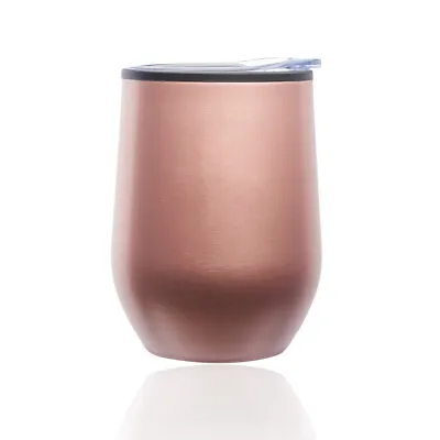 Stemless Wine Tumbler Coffee Travel Mug Glass Cup W/ Lid  • $10.99
