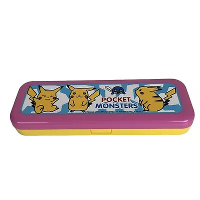 Vintage Pokemon Pencil Case Nintendo Pikachu Pencil Case Pocket Monsters • $20