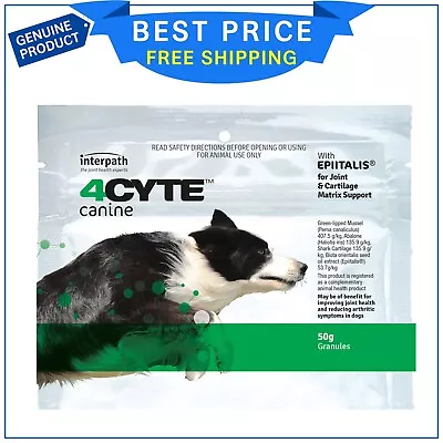 4CYTE Canine Oral Joint Support Supplement Granules For Dogs All Sizes 50 GM • $51.99