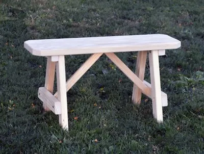 A&L Furniture Co. Amish-Made Pine Traditional A-Frame Benches - 6 Size Options • $189