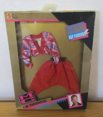 1991 MC HAMMER Doll Rap Fashions Mattel Fits Ken Doll Too NIB Red 1094 New • $20