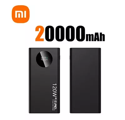 120W 10000 MAh High Capacity PortablePower Bank Black Fast Charge Iphone Android • $54.99