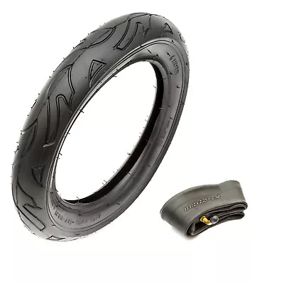 Replacement Tyre & Inner Tube 12.5x2.25 2 Ply Black Flame Tread Quinny Buzz Pram • £12.75