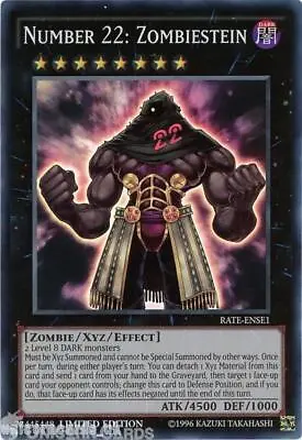RATE-ENSE1 Number 22: Zombiestein Super Rare Limited Edition Mint YuGiOh Card  • £1.60