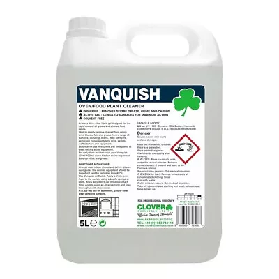 Vanquish Heavy Duty Oven Kitchen Cleaner Grease Carbon Grime Burnt Food Remover  • £31.50