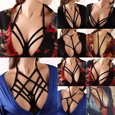 £4.79 • Buy Hot Women's Sexy Lingerie Hollow Cage Harness Bra Tops Push Up Bralette Bustier