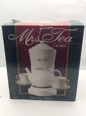 Mrs. Tea By Mr. Coffee HTM1 Electric Tea Maker W/ Box Brewer Pot Ceramic • $60