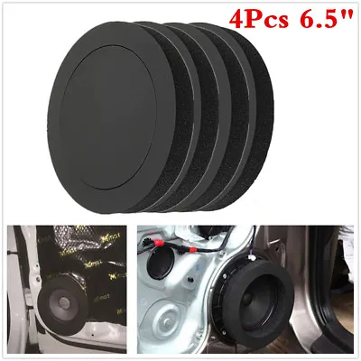 £13.92 • Buy 4Pc 6.5 Inch Car Door Audio Speaker Bass Soundproof Foam Ring Insulation Mat Pad