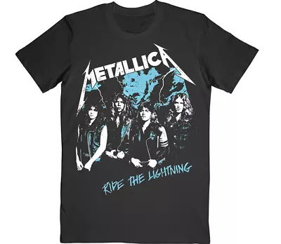 Metallica Vintage Ride The Lightning Shirt S-XXL Metal Official Band T-Shirt New • $7.99