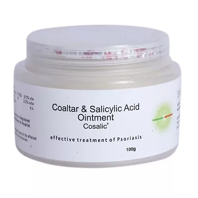 100G COAL TAR & SALICYLIC ACID OINTMENT COSALIC For Treating Skin PSORIASIS • £17.69