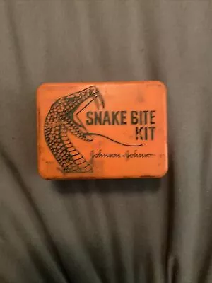 Vintage Johnson & Johnson Snake Bite Kit Camping First Aid 1970s • $19.99