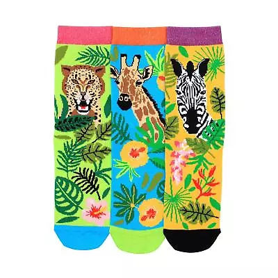 Socks For Women Annie Mismatch Animal Bright Safari US 6.5-10.5 Ladies Oddsocks • $17.49