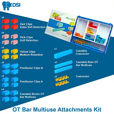 DSI Dental Lab Fixture OT Bar Multiuse Overdenture Restoration Attachment • $209.90