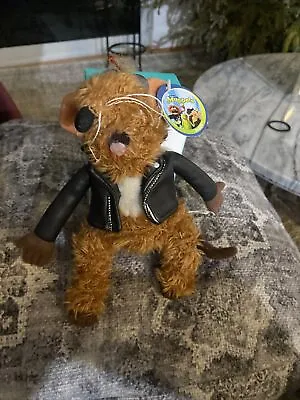 Giant Muppets Rizzo The Rat Vintage Plush Faux Leather Jacket Biker • $65