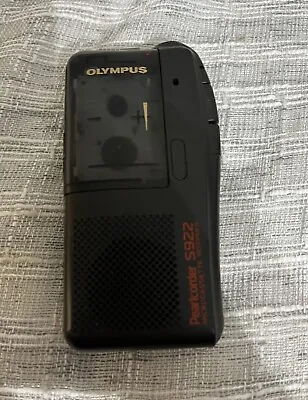 Olympus S922 MicroCassette Pearlcorder Voice Recorder Dictaphone Dictation Black • £39.99