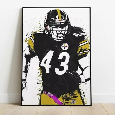 Pittsburgh Steelers Troy Polamalu 23x33 Premium Poster • $43.95