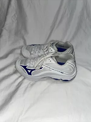 Mizuno Wave Lightning Z6 Women's Athletic Shoes Size 7 Blue White Volleyball • $27.99