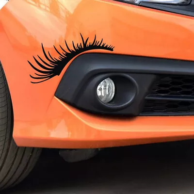 2Pc Vinyl Decal Stickers Funny Eyelashes For Car Headlight Eyebrow 3D Decoration • $10.19