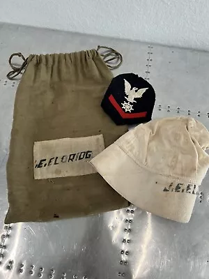 Original NAMED WWI  Red Cross Convalescent Bag US W/ Hat And Patch • $99