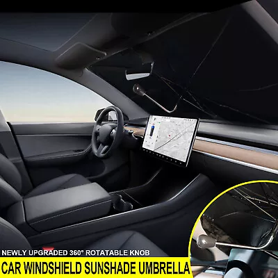 Car Windscreen Sunshade Heat UV Sun Shade Block Umbrella Visor Foldable Cover • $14.95
