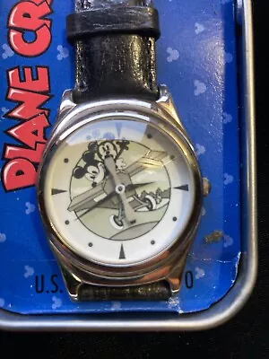 Vintage Mickey Mouse Plane Crazy Rotating Propeller Watch Needs Battery • $9.99