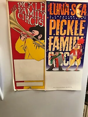 $14.77 • Buy Vintage Two Pickle Family Circus Posters 11 X28  13 X28 Undated West Coast