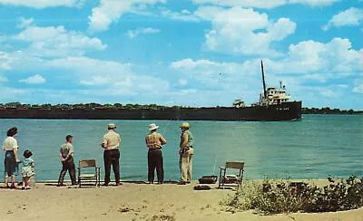 SHIP Marine City MI St. Clair River STEAMER FREIGHTER LAKERS & ORE BOAT WATCHING • $8.99