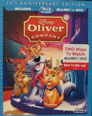 Oliver & Company (25th Anniversary Edition)  Blu-ray With DVD 2 Pack Slip Cover • $8