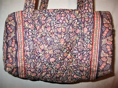 Vera Bradley Indiana Vtg 80s Heather Purple Duffle Shoulder Purse Medium Rare • $44.99