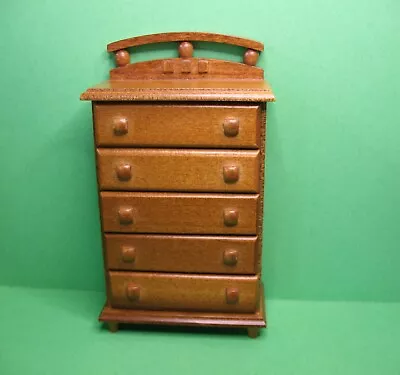 Concord Dollhouse Miniature Walnut Wood Dresser • $4.99