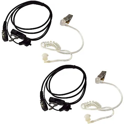 2-Pack Hands Free Headset With Hearing Tube Earpiece Mic For Yaesu Series Radio • $29.84