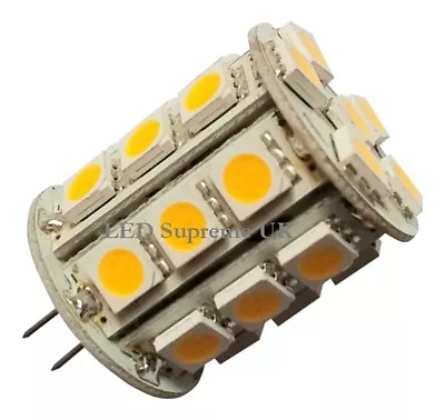 G4 27 SMD LED 12V (10-30V DC / 12-18V AC) 4.5W 270LM Warm White Bulb ~40W • £9.97