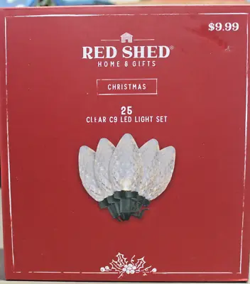 C-9  25 Count  Clear L.e.d. Warm White Christmas Wedding Lights • $7